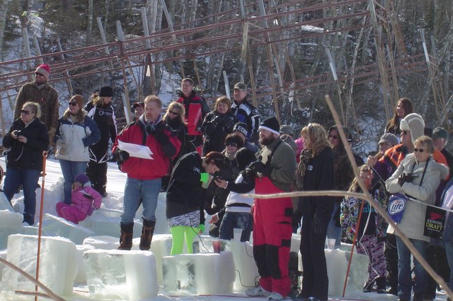 Craig and Justin annoucing the Arctic Splash