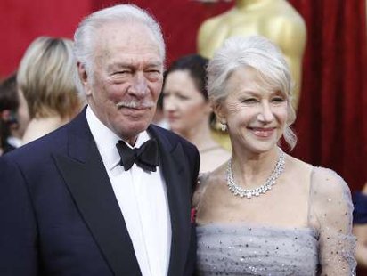 Christopher Plummer, best supporting actor nominee for "The Last Station," and Helen Mirren, best actress nominee for "The Last Station," arrive at the 82nd Academy Awards in Hollywood, March 7, 2010. REUTERS/Mario Anzuoni (UNITED STATES) (OSCARS-ARRIVALS - Tags: ENTERTAINMENT) Christopher Plummer, best supporting actor nominee for "The Last Station," and Helen Mirren, best actress nominee for "The Last Station," arrive at the 82nd Academy Awards in Hollywood, March 7, 2010. REUTERS/Mario Anzuoni (UNITED STATES) (OSCARS-ARRIVALS - Tags: ENTERTAINMENT)