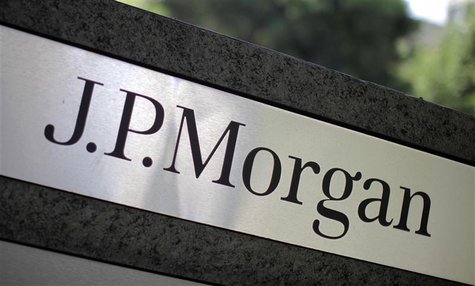 A sign is seen outside the JPMorgan office in Los Angeles A sign is seen outside the JPMorgan office in Los Angeles