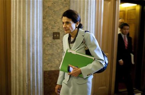 Senator Olympia Snowe (R-ME) arrive to vote on a bill allowing a rise in the debt ceiling on Capitol Hill Senator Olympia Snowe (R-ME) arrive to vote on a bill allowing a rise in the debt ceiling on Capitol Hill