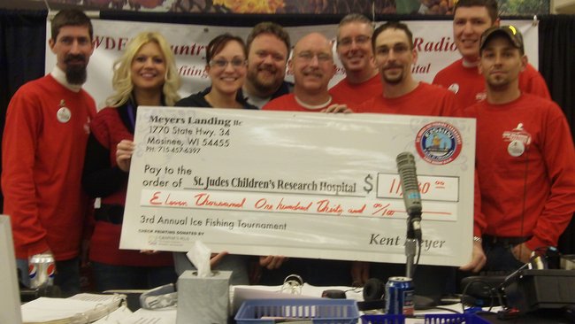 St Jude Fishin' For a Mission check presentation $11,130