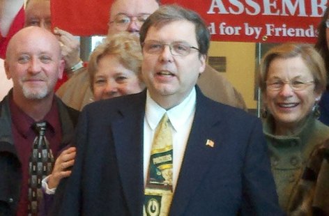 Assembly candidate and WSAU radio host Pat Snyder (R)