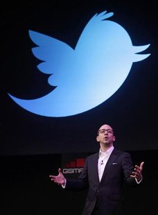 Twitter's CEO Dick Costolo gestures during a conference at the GSMA Mobile World Congress in Barcelona Twitter's CEO Dick Costolo gestures during a conference at the GSMA Mobile World Congress in Barcelona