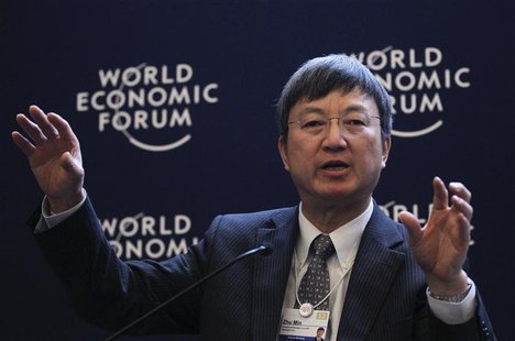 Min Zhu, Deputy Managing Director, International Monetary Fund (IMF), attends a session at the World Economic Forum (WEF) in Davos Min Zhu, Deputy Managing Director, International Monetary Fund (IMF), attends a session at the World Economic Forum (WEF) in Davos