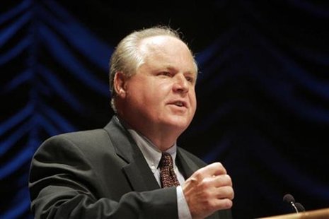 Radio show host Limbaugh speaks at a forum hosted by the Heritage Foundation in Washington Radio show host Limbaugh speaks at a forum hosted by the Heritage Foundation in Washington