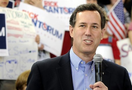 U.S. Republican presidential candidate Santorum speaks at Peachtree-Dekalb Airport atcampaign rally in Atlanta. U.S. Republican presidential candidate Santorum speaks at Peachtree-Dekalb Airport atcampaign rally in Atlanta.