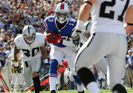 Buffalo Bills' Johnson is in for a touchdown against Oakland Raiders during their NFL football game in Orchard Park Buffalo Bills' Johnson is in for a touchdown against Oakland Raiders during their NFL football game in Orchard Park