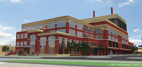 Artist rendering of new Board of Water and Light Cogeneration Plant in REO Town Artist rendering of new Board of Water and Light Cogeneration Plant in REO Town