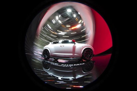 The Nissan Juke Nismo concept car is displayed on the Nissan booth during the first media day of the Geneva Auto Show at the Palexpo in Gene The Nissan Juke Nismo concept car is displayed on the Nissan booth during the first media day of the Geneva Auto Show at the Palexpo in Gene