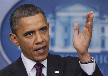 U.S. President Obama addresses news conference at the White House in Washington U.S. President Obama addresses news conference at the White House in Washington