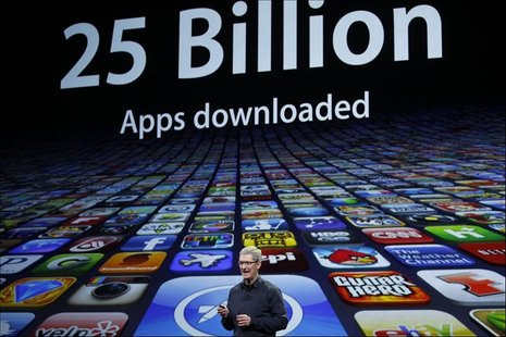 CEO Tim Cook speaks during an Apple event in San Francisco, California CEO Tim Cook speaks during an Apple event in San Francisco, California