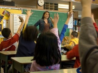 Teacher in a classroom