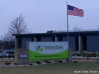 Menasha Packaging (courtesy of FOX 11) Menasha Packaging (courtesy of FOX 11)