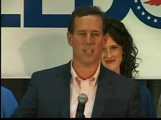 GOP Presidential candidate Rick Santorum makes an appearance in Wisconsin. (courtesy of FOX 11). GOP Presidential candidate Rick Santorum makes an appearance in Wisconsin. (courtesy of FOX 11).
