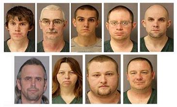 The Hutaree nine (courtesy of the U.S. Marshals Service} The Hutaree nine (courtesy of the U.S. Marshals Service}