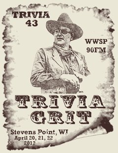 The logo for Trivia 43, the Worlds Largest Trivia Contest in Stevens Point The logo for Trivia 43, the Worlds Largest Trivia Contest in Stevens Point