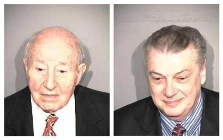 Manuel ''Matty'' Moroun (L), an owner of the company that controls the Ambassador Bridge connecting Detroit with Windsor, Canada, and company executive Dan Stamper are seen in a combination of booking photos provided to Reuters by Wayne County Sheriff's Office January 12, 2012.
Credit: Reuters/Wayne County Sheriff's Office/Handout
Manuel ''Matty'' Moroun (L), an owner of the company that controls the Ambassador Bridge connecting Detroit with Windsor, Canada, and company executive Dan Stamper are seen in a combination of booking photos provided to Reuters by Wayne County Sheriff's Office January 12, 2012.
Credit: Reuters/Wayne County Sheriff's Office/Handout