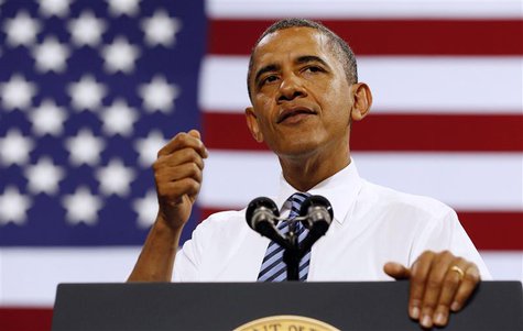 U.S. President Barack Obama speaks about the rising costs of student loans while at the University of Iowa in Iowa City, April 25, 2012. REU U.S. President Barack Obama speaks about the rising costs of student loans while at the University of Iowa in Iowa City, April 25, 2012. REU
