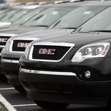 General Motors SUV's are displayed in an autosales lot in Troy, Michigan June 3, 2008. REUTERS/Rebecca Cook
