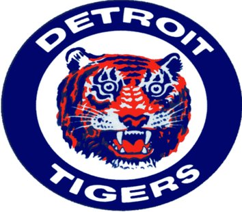 Detroit Tigers logo vintage.
Detroit Tigers logo vintage.