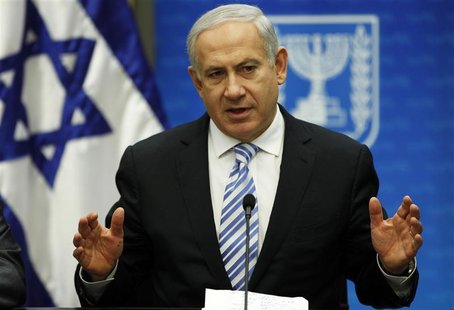 Israel's Prime Minister Benjamin Netanyahu speaks during a Likud party meeting at the Knesset, the Israeli parliament, in Jerusalem March 19 Israel's Prime Minister Benjamin Netanyahu speaks during a Likud party meeting at the Knesset, the Israeli parliament, in Jerusalem March 19