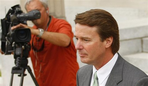 Former U.S. Senator John Edwards leaves the federal courthouse in Greensboro, North Carolina May 1, 2012. REUTERS/Chris Keane Former U.S. Senator John Edwards leaves the federal courthouse in Greensboro, North Carolina May 1, 2012. REUTERS/Chris Keane