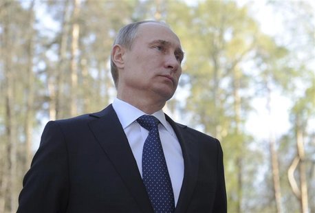 Russia's Prime Minister and President-elect Vladimir Putin talks to the media at the Novo-Ogaryovo residence outside Moscow May 3, 2012. REU Russia's Prime Minister and President-elect Vladimir Putin talks to the media at the Novo-Ogaryovo residence outside Moscow May 3, 2012. REU