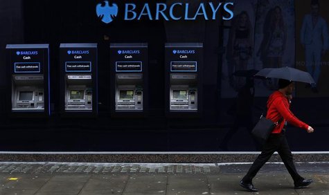 A man walks past a branch of Barclays bank in central London April 26, 2012. REUTERS/Andrew Winning A man walks past a branch of Barclays bank in central London April 26, 2012. REUTERS/Andrew Winning