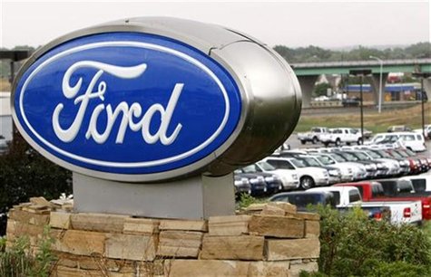 The sign outside a Ford dealership in Broomfield, Colorado July 23, 2008. REUTERS/Rick Wilking The sign outside a Ford dealership in Broomfield, Colorado July 23, 2008. REUTERS/Rick Wilking