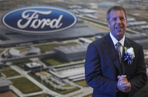 Joe Hinrichs, president of Ford Asia Pacific and Africa, poses for photographers before a news conference at the new Ford Thailand manufactu Joe Hinrichs, president of Ford Asia Pacific and Africa, poses for photographers before a news conference at the new Ford Thailand manufactu