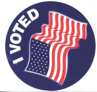 They hand out stickers at some precincts They hand out stickers at some precincts