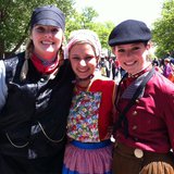 Dutch dancers gather for a photo before the 2012 Volksparade kicks off the Tulip Time parades in Holland, Michigan. Dutch dancers gather for a photo before the 2012 Volksparade kicks off the Tulip Time parades in Holland, Michigan.