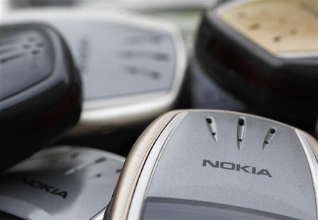Illustration picture shows Nokia logo on used cell phones, in Zurich, April 30, 2012. REUTERS/Christian Hartmann Illustration picture shows Nokia logo on used cell phones, in Zurich, April 30, 2012. REUTERS/Christian Hartmann