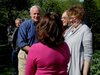 Tom Barrett meets supporters at a Schofield campaign appearance