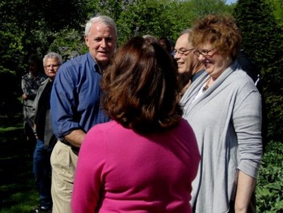 Tom Barrett meets supporters at a Schofield campaign appearance Tom Barrett meets supporters at a Schofield campaign appearance