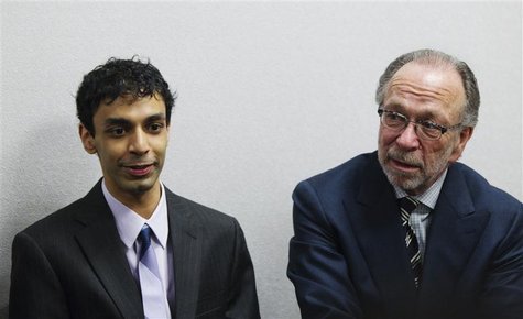 Dharun Ravi (L), a former Rutgers University student charged with bias intimidation, sits with lead defense attorney Steven Altman while awa Dharun Ravi (L), a former Rutgers University student charged with bias intimidation, sits with lead defense attorney Steven Altman while awa