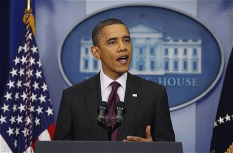 U.S. President Barack Obama holds a news conference in the White House Briefing Room in Washington, March 6, 2012. REUTERS/Larry Downing U.S. President Barack Obama holds a news conference in the White House Briefing Room in Washington, March 6, 2012. REUTERS/Larry Downing