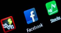 A Facebook application logo is pictured on a mobile phone in this photo illustration taken in Lavigny May 16, 2012. Facebook Inc increased t
