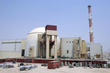 A general view of the Bushehr main nuclear reactor, 1,200 km (746 miles) south of Tehran, August 21, 2010. REUTERS/Raheb Homavandi A general view of the Bushehr main nuclear reactor, 1,200 km (746 miles) south of Tehran, August 21, 2010. REUTERS/Raheb Homavandi
