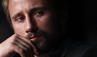Cast member Matthias Schoenaerts attends a news conference for the film "De rouille et d'os", by director Jacques Audiard, in competition at