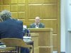 Todd Merryfield testifies in a fraud trial against the Catholic Diocese of Green Bay, May 16, 2012. (courtesy of FOX 11).