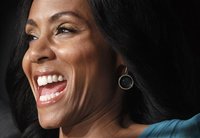 Voice actress Pinkett-Smith attends a news conference for the animated film "Madagascar 3:Europe's most wanted" at the 65th Cannes Film Fest