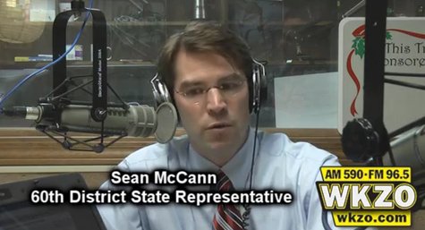 60th District State Representative Sean McCann makes an impromptu visit to the WKZO studio during "The Trifecta" on Friday May 18th. McCann was addressing claims of him "playing politics". 60th District State Representative Sean McCann makes an impromptu visit to the WKZO studio during "The Trifecta" on Friday May 18th. McCann was addressing claims of him "playing politics".