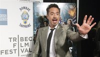 Robert Downey Jr. arrives at the screening of the film "Marvel's The Avengers" for the closing night of the 2012 Tribeca Film Festival in Ne