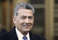 Rajat Gupta, a former director of Goldman Sachs Group Inc., exits Manhattan Federal Court in New York in this February 7, 2012 file photo. R