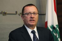 Jeffrey D. Feltman, U.S. Assistant Secretary of State for Near East Affairs, speaks during a news conference after his meeting with Lebanon'