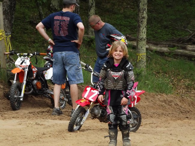 Nadia Ellingston right before her first ever hillclimb.