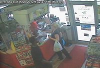 Marathon gas station robbery suspect, black male