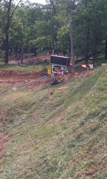 Time display for the hill climb. This board times to the thousandth of a second.