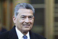 Rajat Gupta, a former director of Goldman Sachs Group Inc., exits Manhattan Federal Court in New York February 7, 2012. REUTERS/Brendan McDe